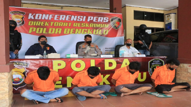 Enam Pelaku Curat Dibekuk Jatanras Polda Bengkulu, Hasil Operasi Musang Nala I 2022
