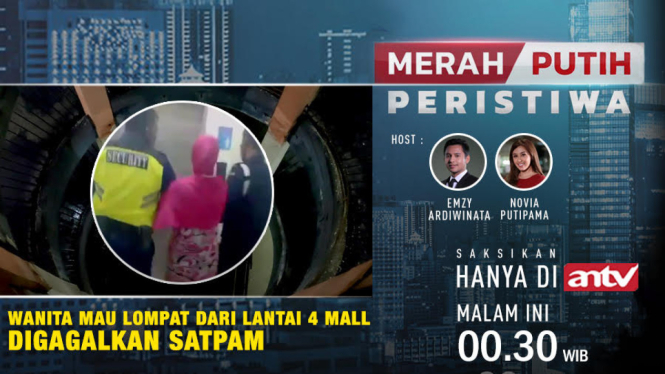 Percobaan Bunuh Diri, Wanita Mau Lompat dari Lantai 4 Mall Digagalkan Satpam  (Foto Ilustrasi-Aat)