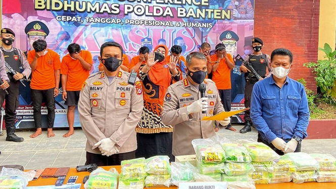 Jajaran Polda Banten Ungkap Jaringan Sabu Pesisir Pandeglang (Foto Dok. Humas Polda Banten)