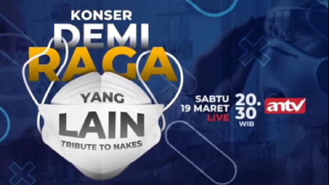 Konser Demi Raga Yang Lain, Tribute to Nakes ANTV. (Foto: Instagram @antv_official)