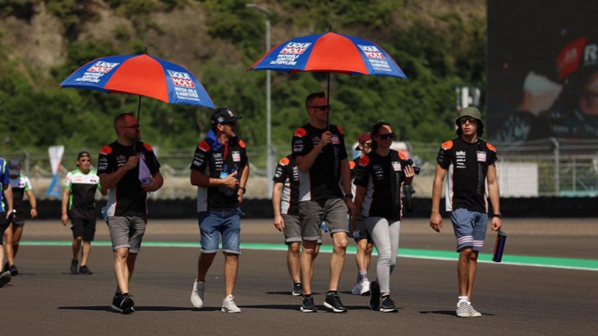 Para Rider MotoGP 2022 Track Walk Lintasan Sirkuit Mandalika Lombok