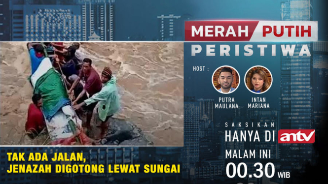 Tak Ada Jalan, Jenazah Digotong Melewati Sungai Berarus Deras (Foto Ilustrasi-Aat)