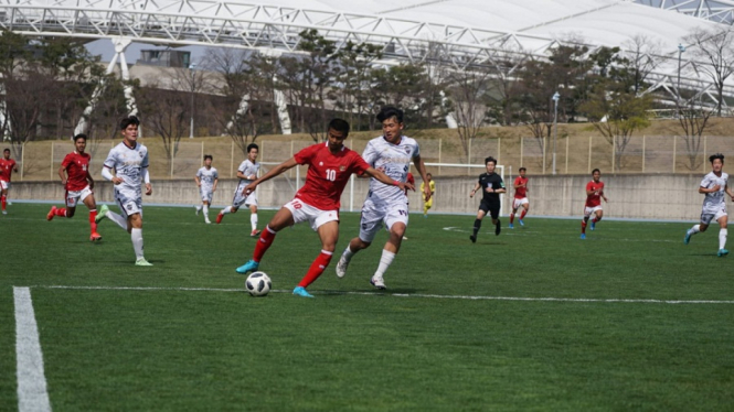 Timnas Indonesia U-19 tahan imbang Gimcheon FC 2-2 di Laga ujicoba di Daegu