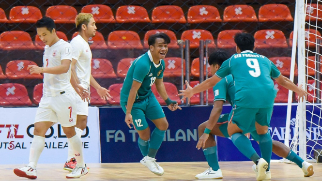 Timnas Futsal Indonesia vs Myanmar 6-1 di semifinal Piala AFF Futsal 2022
