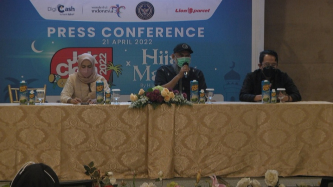 Press Conference Jakcloth Lebaran dan Hijab Market 2022. (ANTV/ Iqbal)