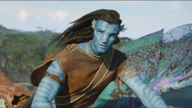 Jake Sully in Avatar: The Way of Water