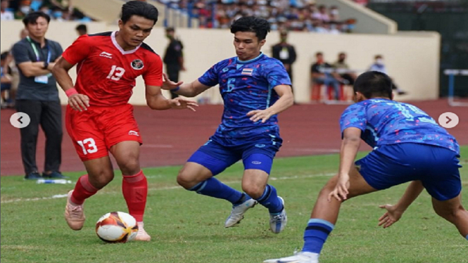 Timnas Indonesia vs Thailand 0-1 Witan Sulaeman