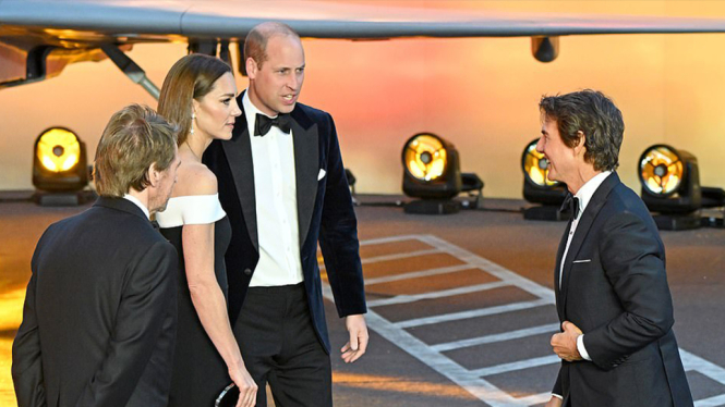 Pangeran William, Kate Middleton, dan Tom Cruise