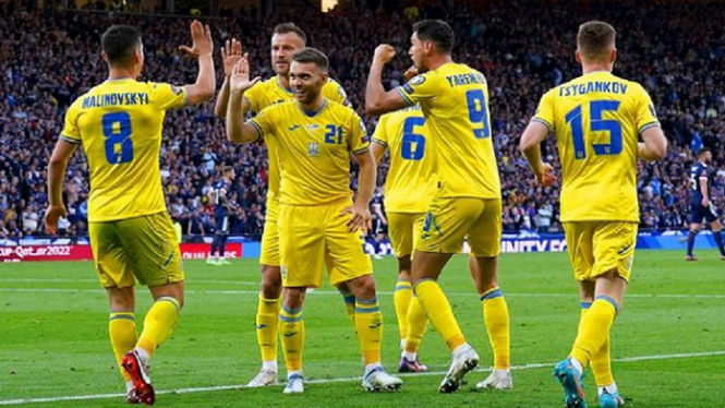 Ukraina tundukkan Skotlandia 3-1 di play off kualifikasi Piala Dunia 2022 Jalur A