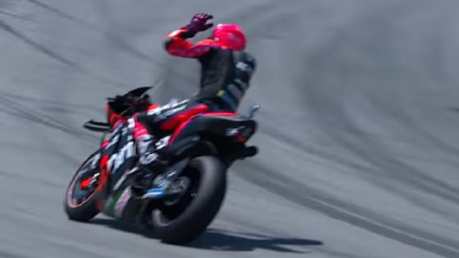 Aleix Espargaro celebrasi terlalu dini gagal podium di MotoGP Catalunya