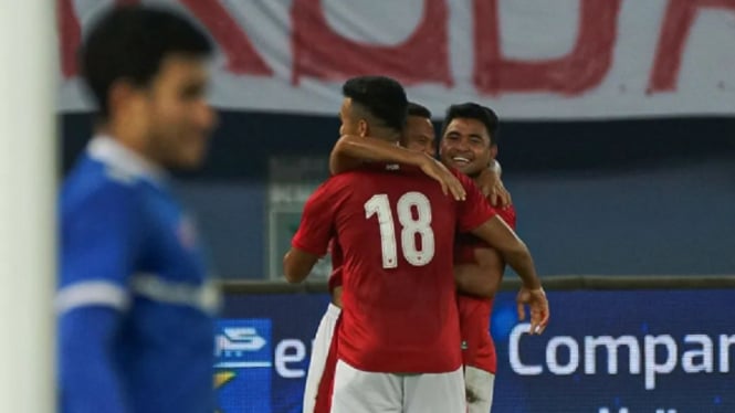 Timnas Indonesia bantai Nepal 7-0 Asnawi dkk rayakan gol