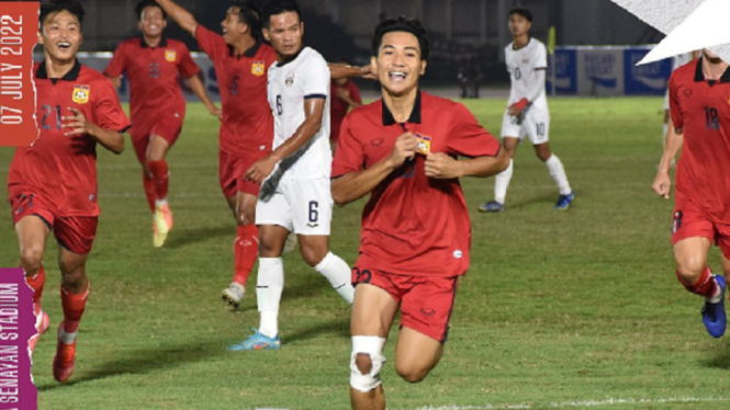 Laos U-19 vs Kamboja 2-1 di Grup B Piala AFF U-19 2022
