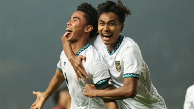 Gol tandukan Mochammad Ferrari ke gawang Myanmar di Piala AFF U-19
