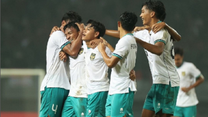 Gol tendangan keras Arkhan Fikri ke Gawang Myanmar