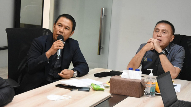 Ketum PSSI Mochamad Iriawan dan Sekjen Yunus Nusi