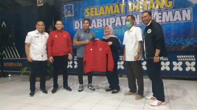 Tim U-16 Indonesia Silaturahmi dengan Bupati Sleman Kustini Sri Purnomo