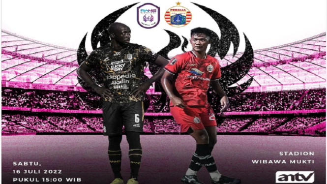 RANS Nusantara vs Persija Jakarta di Stadion Wibawa Mukti Cikarang, Bekasi