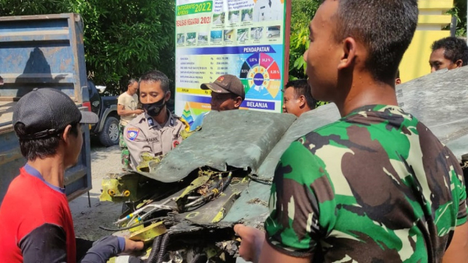 Inilah Penampakan Bangkai Pesawat Tempur T-50i Golden Eagle (Foto antvklik-Didit)