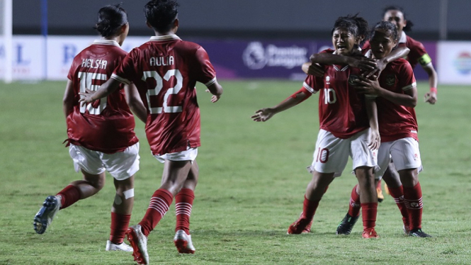 Timnas U-18 Wanita Indonesia Raih Kemenangan Kedua gol Sheva Imut