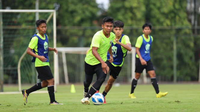 Timnas U-16 Indonesia persiapan lawan Singapura 3 Agustus 2022