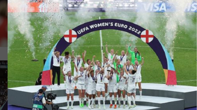 Inggris Women juara Piala Eropa 2022 setelah berhasil kalahkan Jerman 2-1