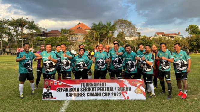 Tournament Sepakbola Kapolres Cimahi Cup 2022 Jaga Sportifitas (Foto Istimewa)