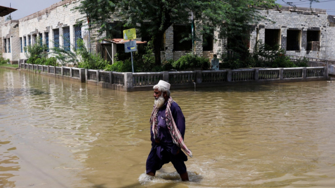 Banjir di Jacobabad Pakistan.