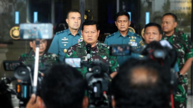 Kasal Laksamana TNI Yudo Margono saat konferensi pers.
