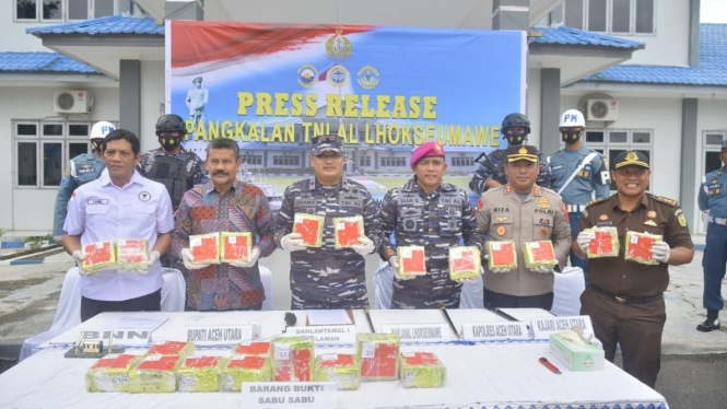 NI AL Temukan 22 Kg Paket Sabu di Seunuddon Aceh