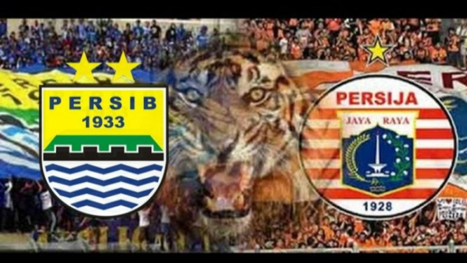 Persib Bandung v Persija Jakarta. Foto : ilustrasi