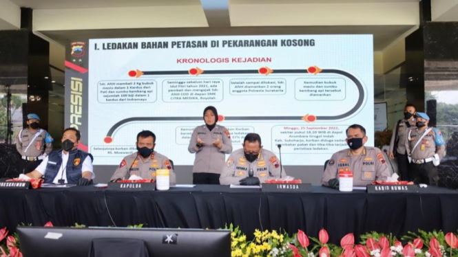 Polda Jawa Tengah gelar konferensi pers.