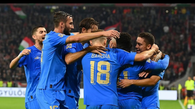 Timnas Italia masuk semifinal UEFA Nations League