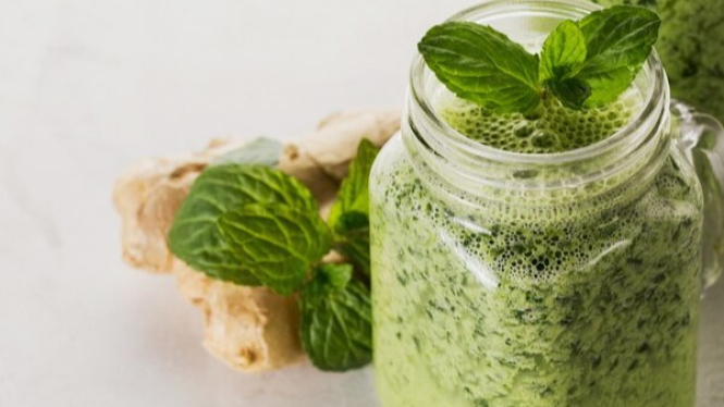 ginger and mint juice