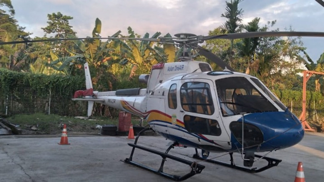 Helikopter Airbus H-125 Pemerintah Kabupaten Mimika, Papua.