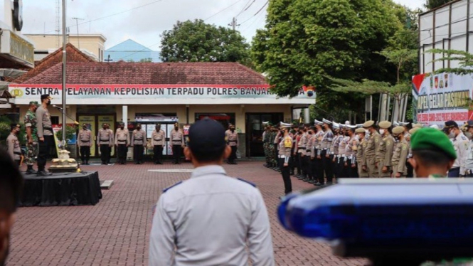 Polres Banjarnegara gelar apel pasukan operasi Zebra Candi 2022.