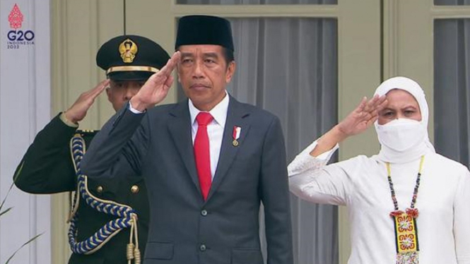 HUT ke-77 TNI, Presiden Jokowi pimpin Upacara di Istana Merdeka