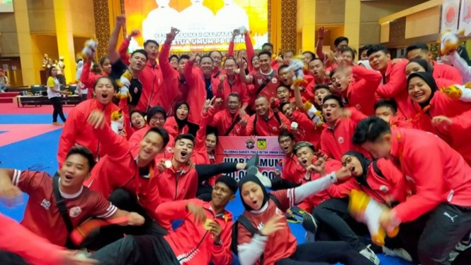 Tim DKI Jakarta juara umum Kejurnas Karate di Padang