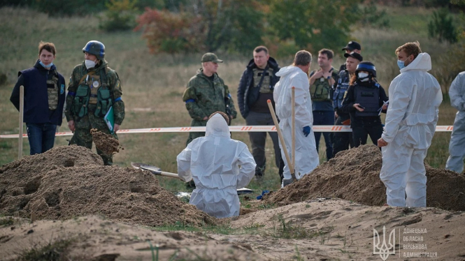 Kuburan Massal Ditemukan Ukraina di Kota Lyman yang Dibebaskan
