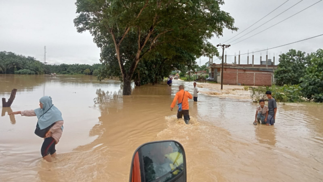 Banjir di Aceh Timur.