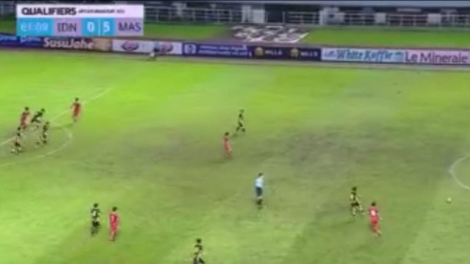 Babak  I, Timnas Indonesia U-17 Dicukur Malaysia 5-0