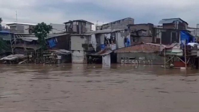 33 RT di Jakarta Terendam Banjir Kiriman dari Bendung Katulampa