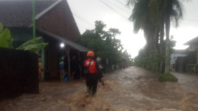 Banjir di Banyuwangi Jawa Timur.