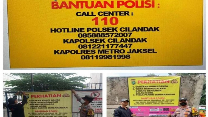 Nomor Hotline Polsek Cilandak Jakarta Selatan.