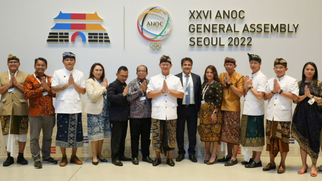 Promosi bernuansa Bali untuk 2nd ANOC World Beach Games di Seoul