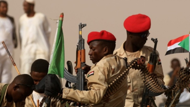 Pasukan kemanan di Sudan.