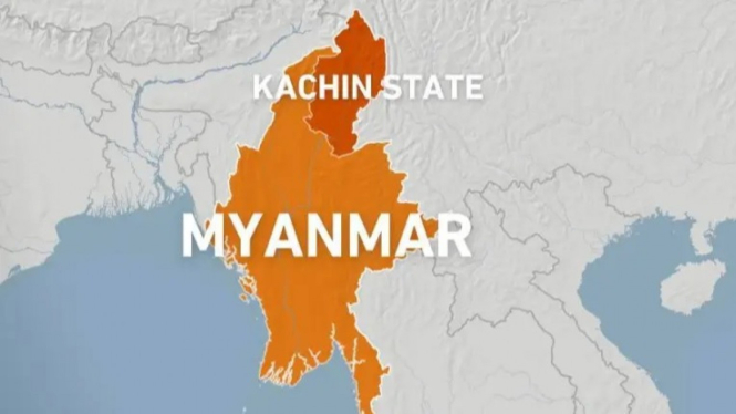 Negara bagian Kachin Myanmar.