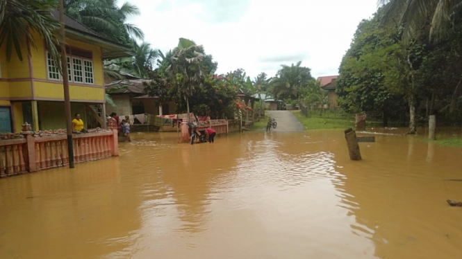 Banjir di Kabupaten Merangin Provinsi Jambi.