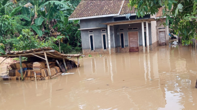 Banjir di Lampung Selatan.