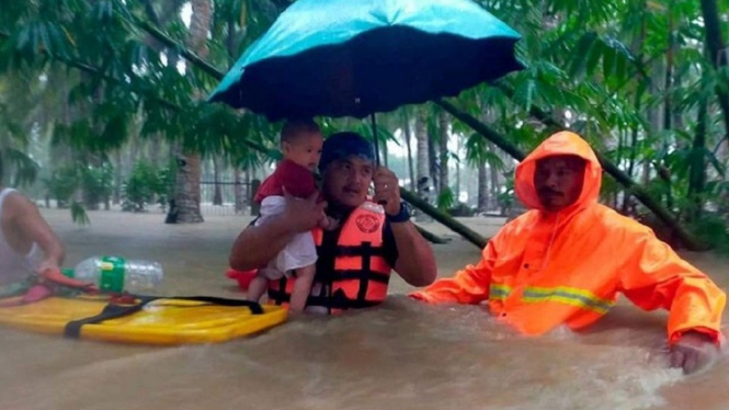 45 Orang Tewas saat Badai Tropis Nalgae Terjang Filipina