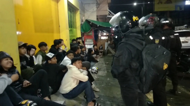 Puluhan Anggota Geng Motor Biang Kerok Keonaran Ditangkap Polisi